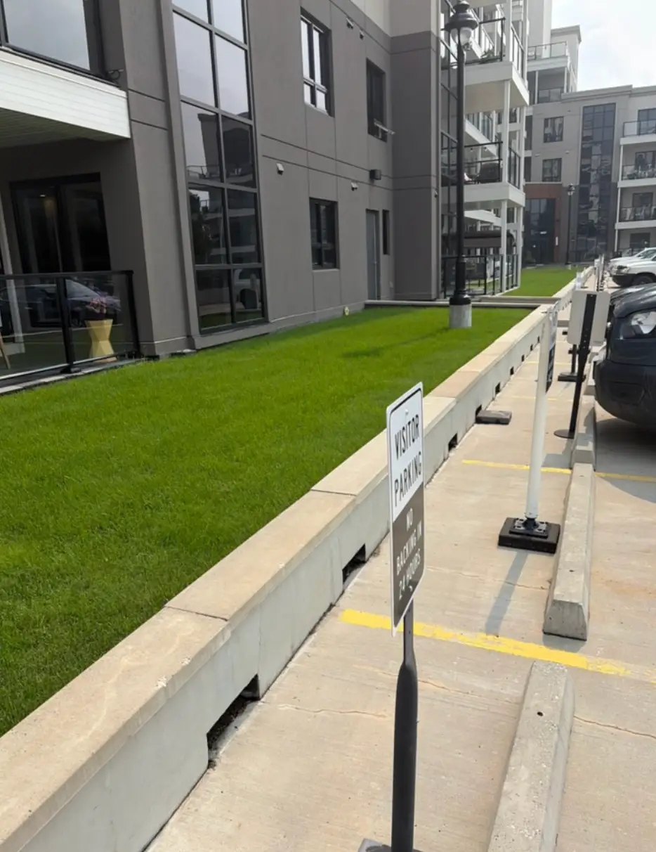 Commercial grounds maintenance by Going Yard on a property in Edmonton
