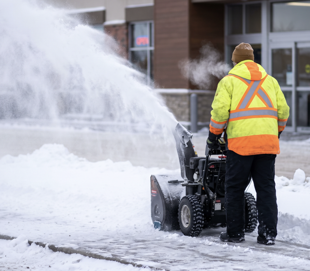 Snow and ice management by Going Yard in Edmonton
